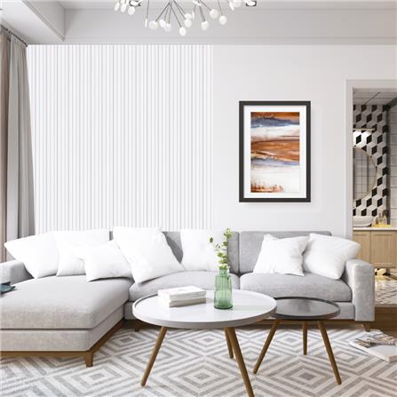 แผ่นผนัง PS LINEDEKOR DL001-18 12x1.2x300 ซม. สีขาว_2