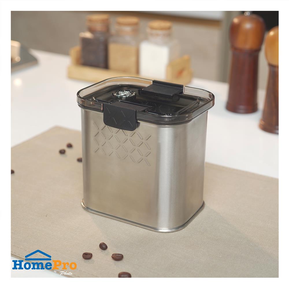 ขวดโหลสเตนเลสฝาล็อก 1000 มล. KECH COFFEE AROMA