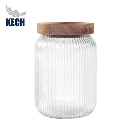 ขวดโหลแก้วฝาดึง 630 มล. KECH TIMBER_0