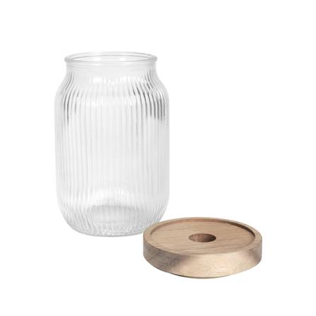 ขวดโหลแก้วฝาดึง 630 มล. KECH TIMBER_1