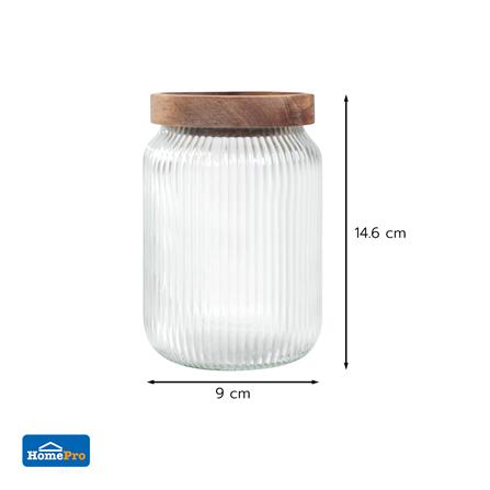 ขวดโหลแก้วฝาดึง 630 มล. KECH TIMBER_4