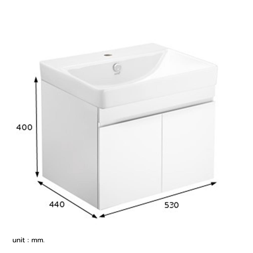 เคาน์เตอร์ COTTO VP0006WH สีขาว