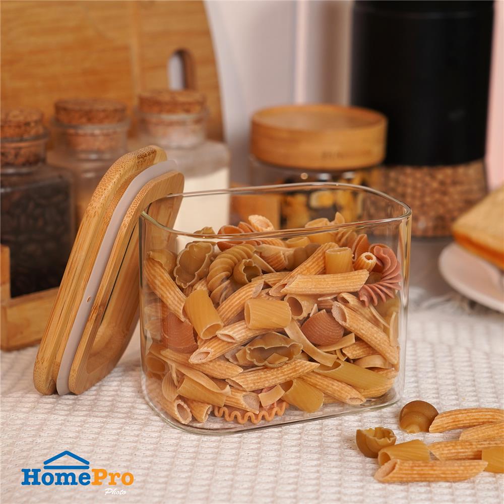 ขวดโหลแก้วโบโรซิลิเกตฝาดึง 560 มล. KECH CLAIRE