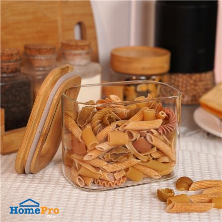 ขวดโหลแก้วโบโรซิลิเกตฝาดึง 560 มล. KECH CLAIRE_4