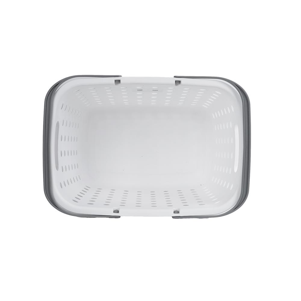 ตะกร้าผ้าเหลี่ยมหูหิ้ว PLIM OLEN SIZE M สีขาว