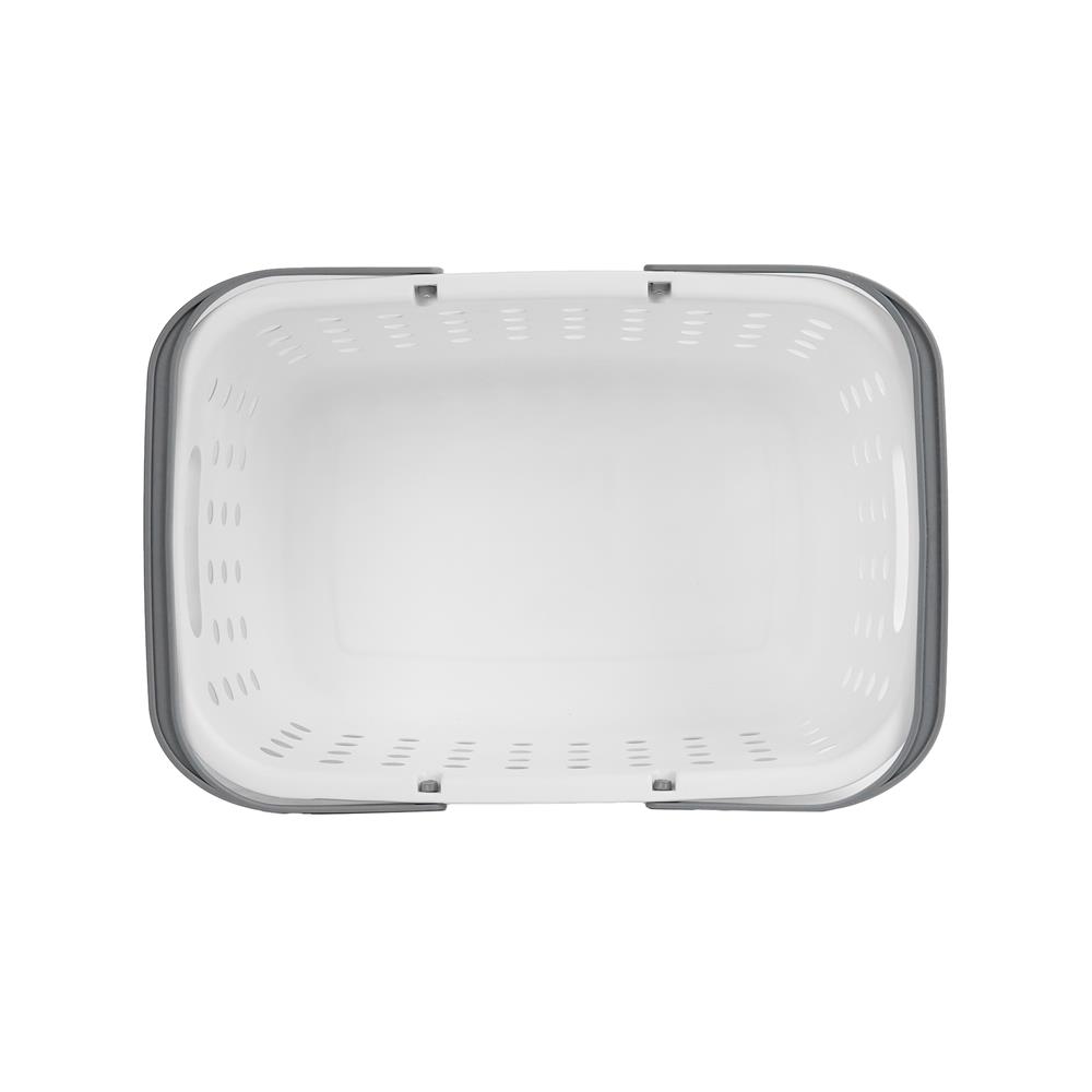 ตะกร้าผ้าเหลี่ยมหูหิ้ว PLIM OLEN SIZE S สีขาว