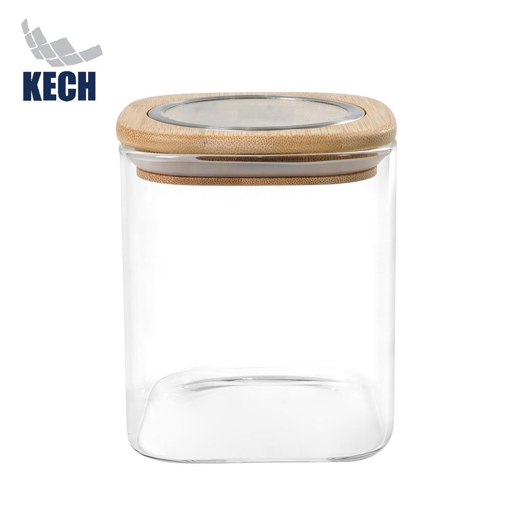 ขวดโหลแก้วโบโรซิลิเกต ฝาดึง 660 มล. KECH CLAIRE