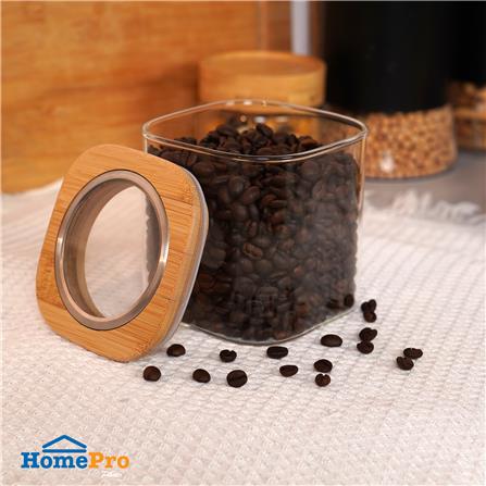 ขวดโหลแก้วโบโรซิลิเกต ฝาดึง 660 มล. KECH CLAIRE_3