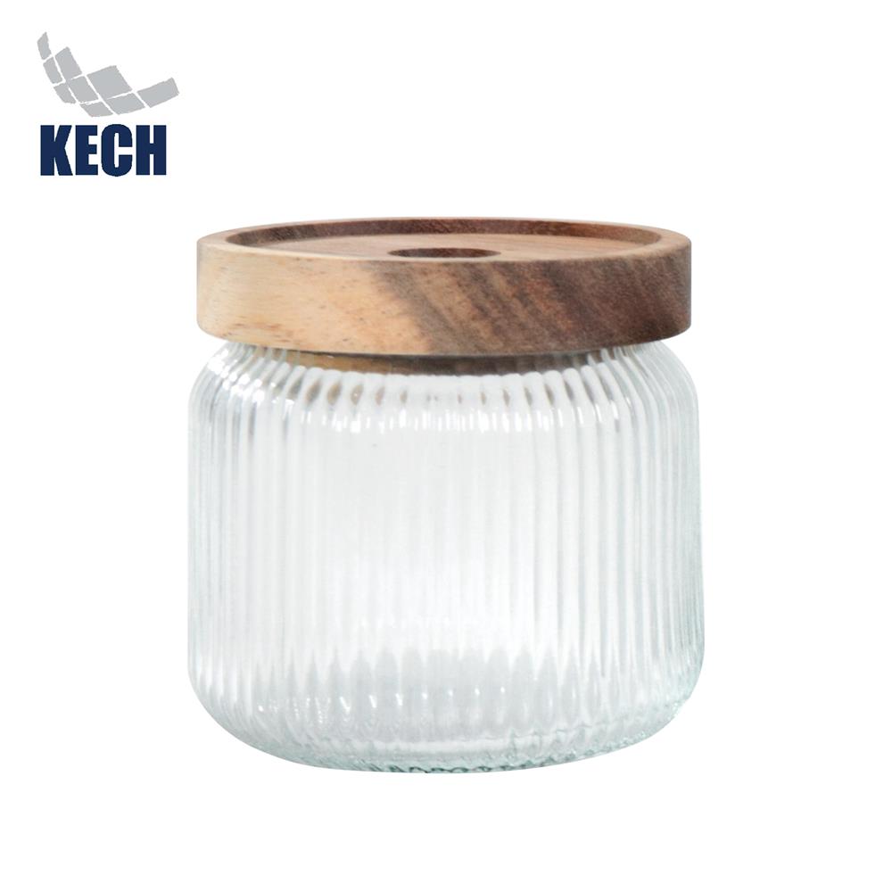 ขวดโหลแก้ว ฝาดึง 270 มล. KECH TIMBER