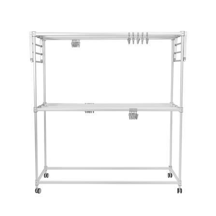 ราวตากผ้าอะลูมิเนียม มีปีกพับได้ 9 เส้น PLIM ALUFLEX 1.5 เมตร_1