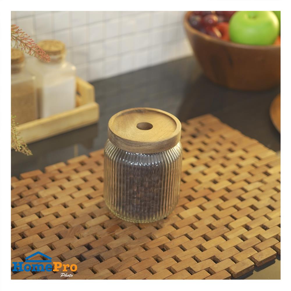 ขวดโหลแก้วฝาดึง 460 มล. KECH TIMBER