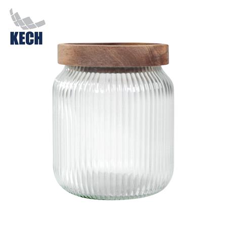 ขวดโหลแก้วฝาดึง 460 มล. KECH TIMBER_0