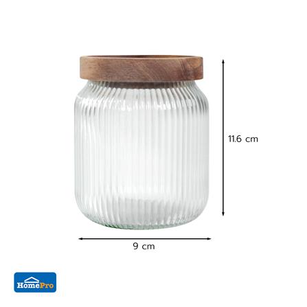 ขวดโหลแก้วฝาดึง 460 มล. KECH TIMBER_4