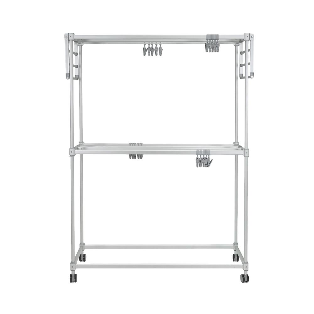 ราวตากผ้าอะลูมิเนียม มีปีกพับได้ 7 เส้น PLIM ALUFLEX 1.2 เมตร