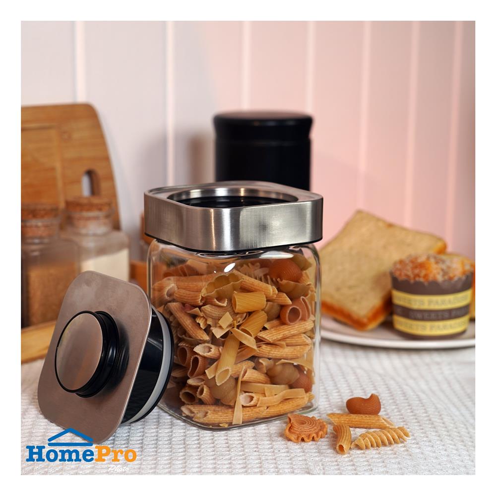 ขวดโหลแก้วโบโรซิลิเกตฝากด 800 มล. KECH GRACE