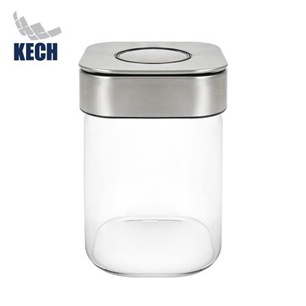 ขวดโหลแก้วโบโรซิลิเกตฝากด 800 มล. KECH GRACE_0