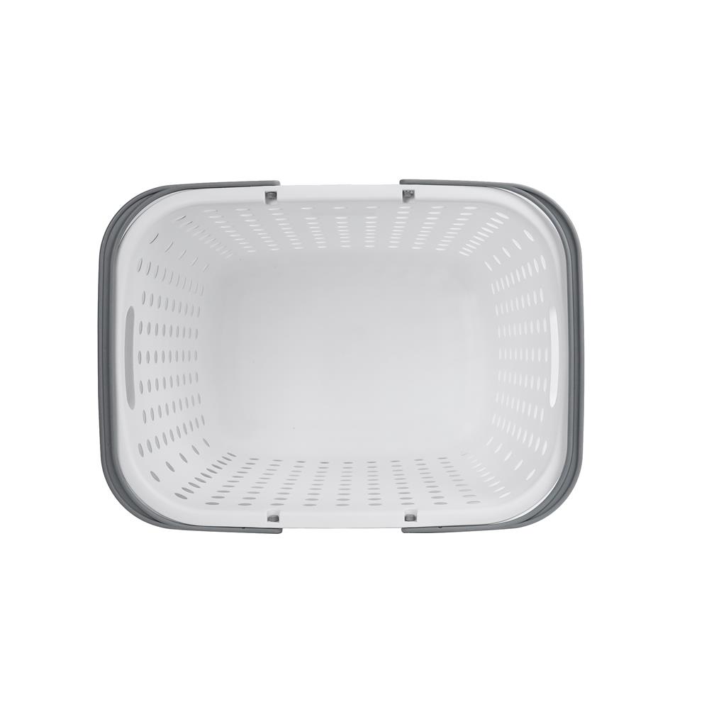 ตะกร้าผ้าเหลี่ยมหูหิ้ว PLIM OLEN SIZE L สีขาว