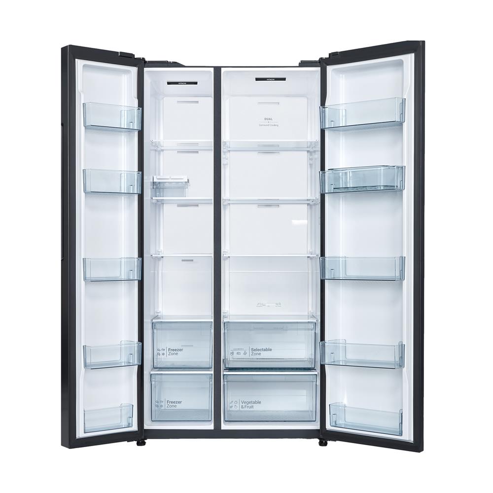 ตู้เย็น SIDE BY SIDE HITACHI HRSN9713ESUTH 23.2 คิว อินเวอร์เตอร์ สี MIDNIGHT SHINE