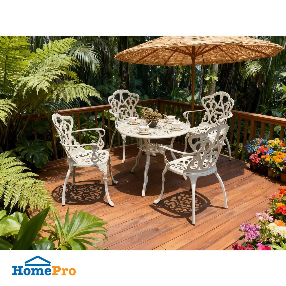 ชุดสนามอัลลอย 4 ที่นั่ง SPRING HISTORIA สีขาว