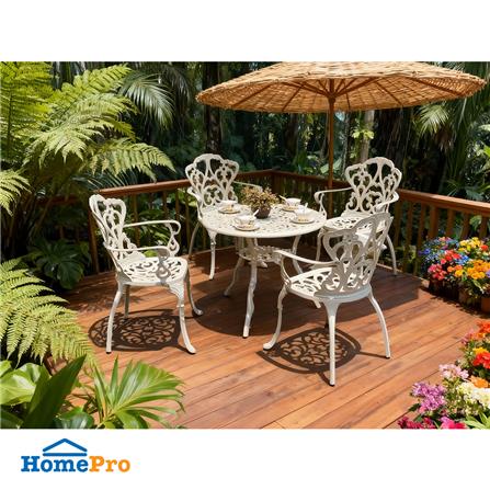 ชุดสนามอัลลอย 4 ที่นั่ง SPRING HISTORIA สีขาว_2