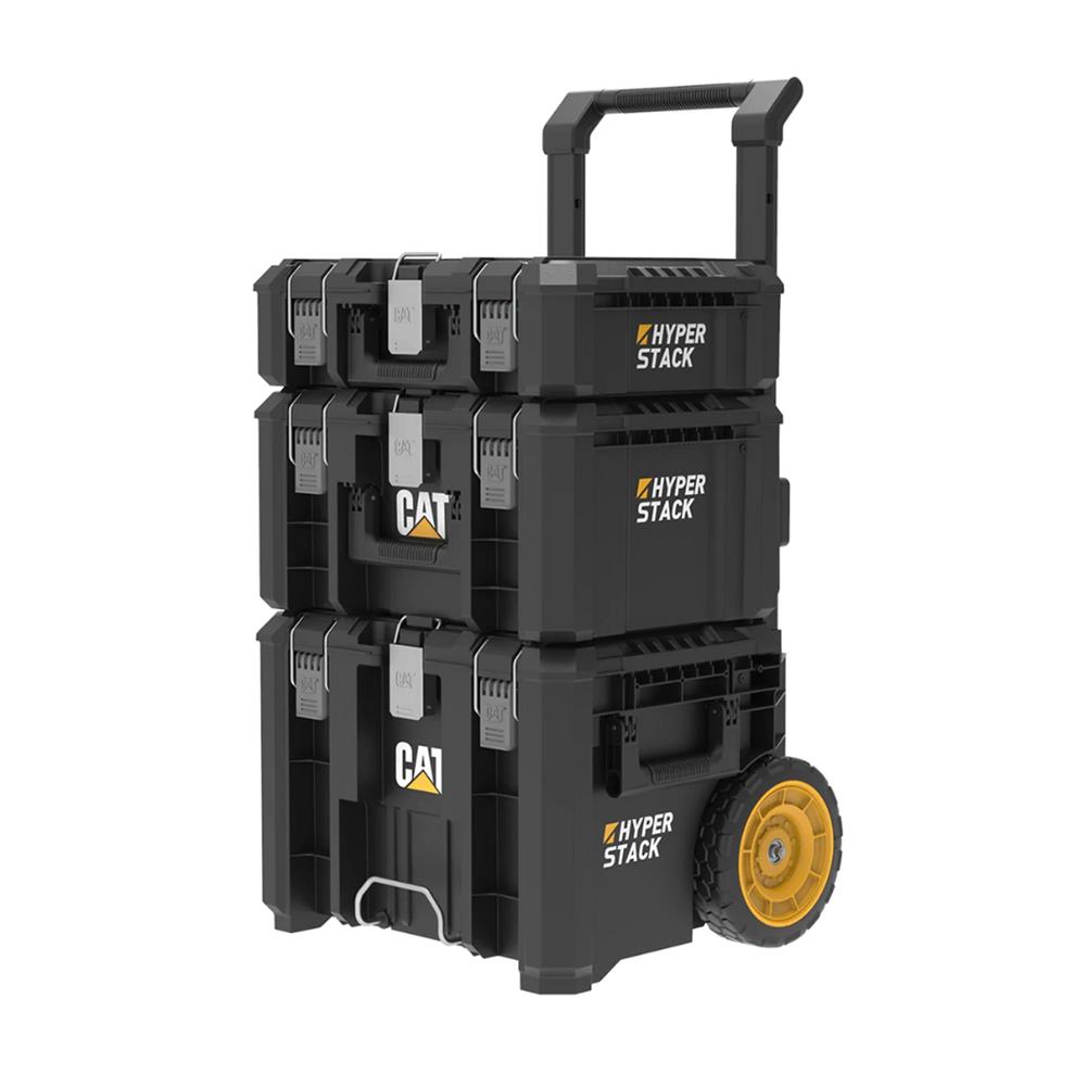 ชุดกล่องเครื่องมือล้อลาก 3 ชิ้น CAT DA41005 สีดำ/เหลือง_1