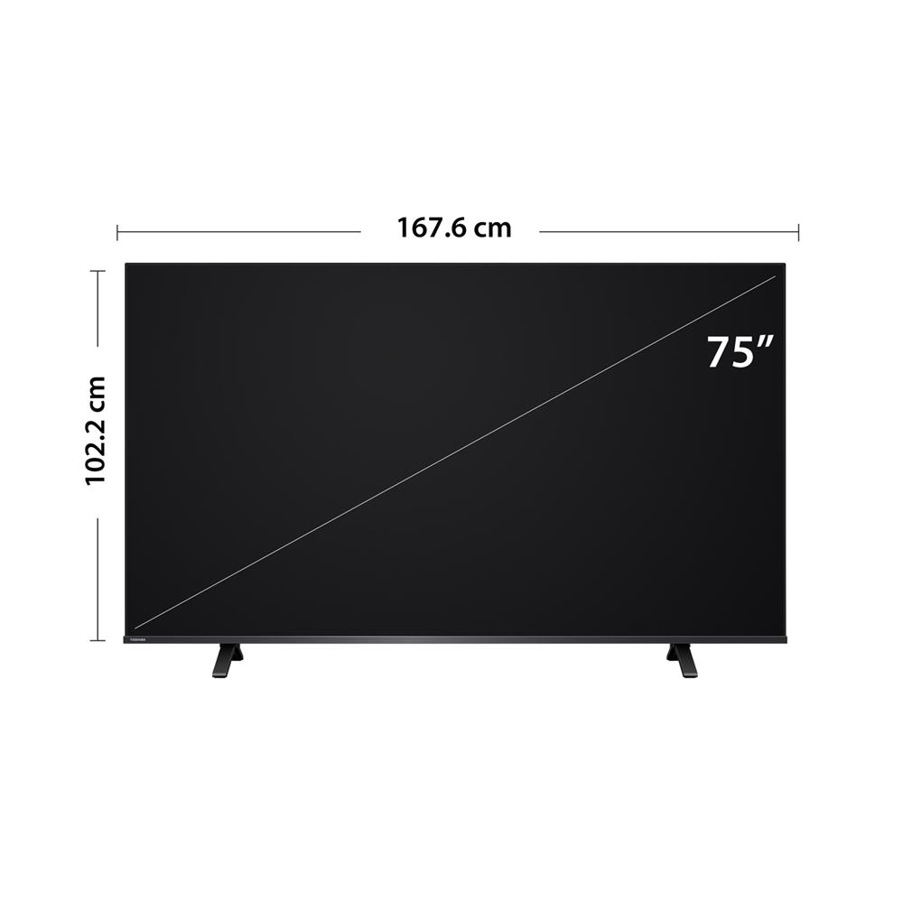ทีวีแอลอีดี 75 นิ้ว TOSHIBA (4K, LED, VIDAA) 75C350RP