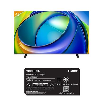ทีวีแอลอีดี 43 นิ้ว TOSHIBA (4K, LED, VIDAA) 43C350RP_3
