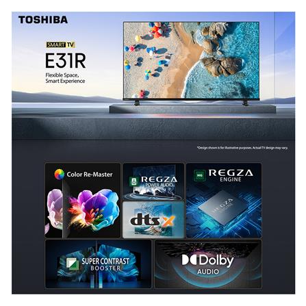 ทีวีแอลอีดี 43 นิ้ว TOSHIBA (FULL HD, LED, VIDAA) 43E31RP_6
