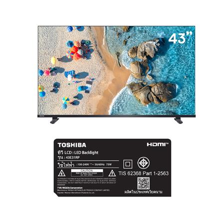 ทีวีแอลอีดี 43 นิ้ว TOSHIBA (FULL HD, LED, VIDAA) 43E31RP_11