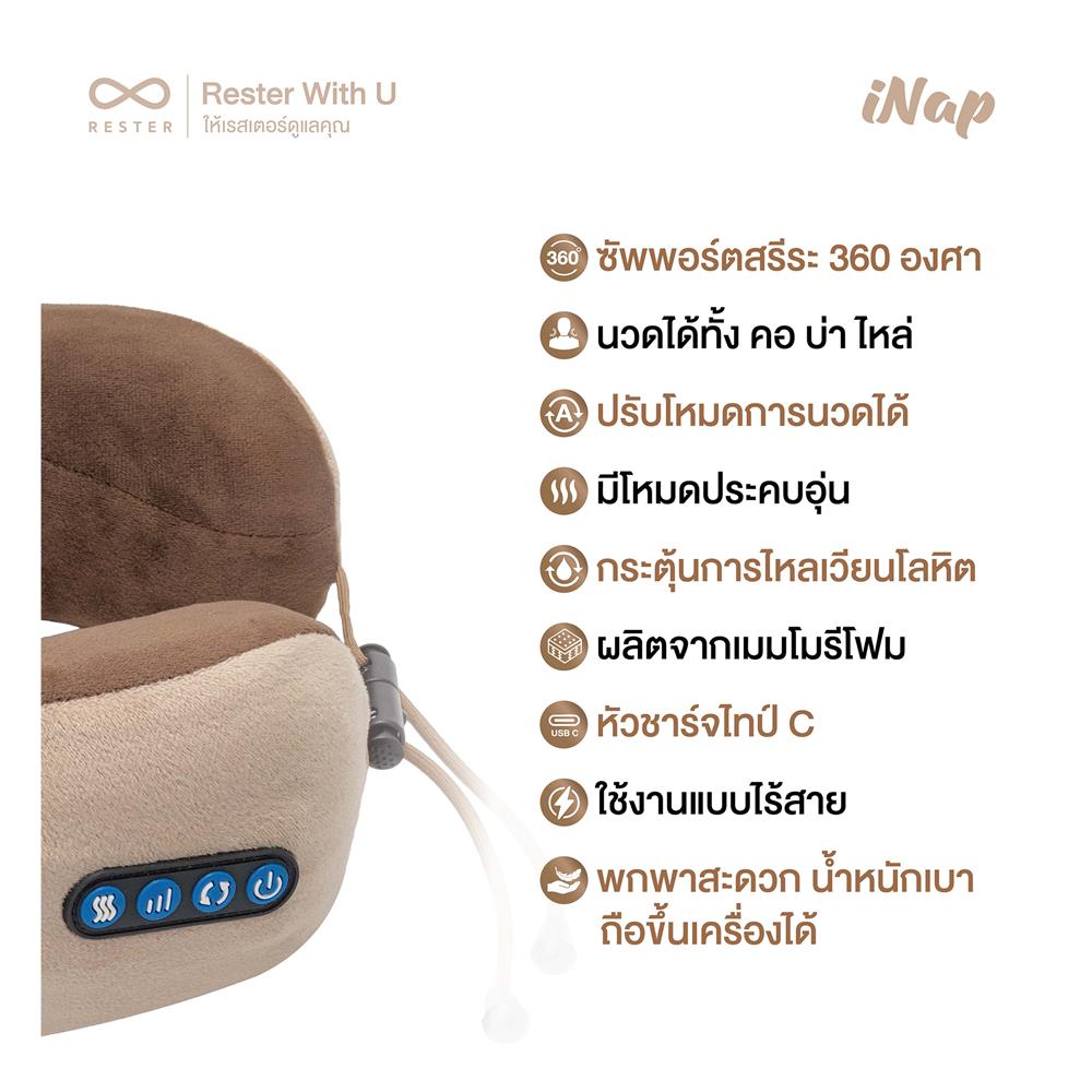 ชุดเครื่องนวดคอและเครื่องนวดเท้าไฟฟ้า RESTER INAP+ISTEPP E-8099