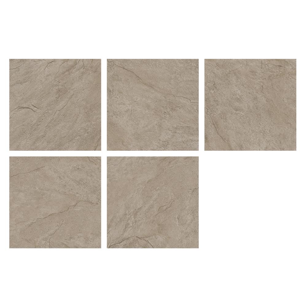 กระเบื้องพื้นพอร์ซเลน 16x16 นิ้ว COTTO เทรย์ น้ำตาล PM 0.96 ตร.ม.