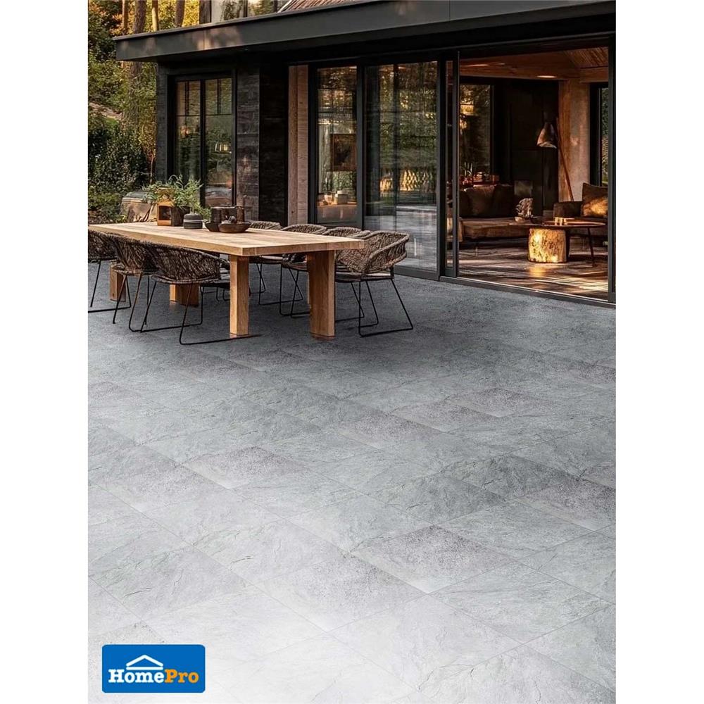 กระเบื้องพื้นพอร์ซเลน 16x16 นิ้ว COTTO เทรย์ เทา PM 0.96 ตร.ม.