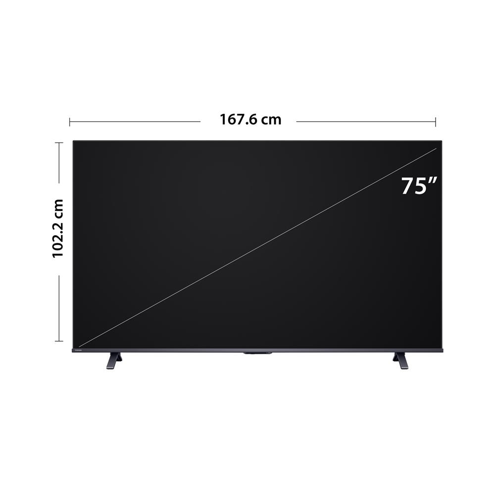 ทีวีคิวแอลอีดี 75 นิ้ว TOSHIBA (4K, QLED, VIDAA) 75M450RP