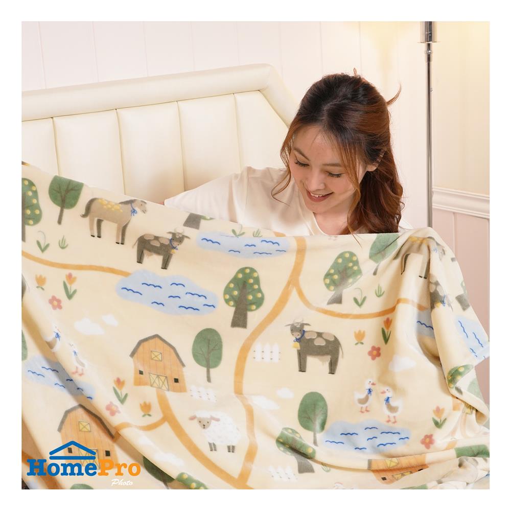 ผ้าห่ม SNAZZ LITTLE FARM 50x60 นิ้ว สี BROWN