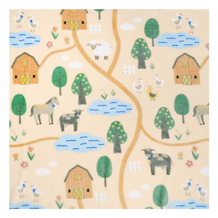 ผ้าห่ม SNAZZ LITTLE FARM 50x60 นิ้ว สี BROWN_4