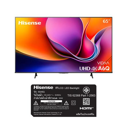 ทีวีแอลอีดี 65 นิ้ว HISENSE (4K, LED, VIDAA) 65A6Q_6