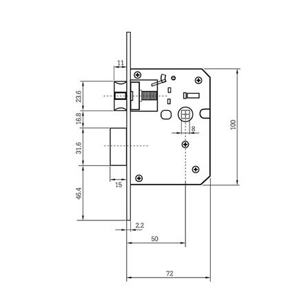 กลอนดิจิตอล COLT W961 สีดำ_8