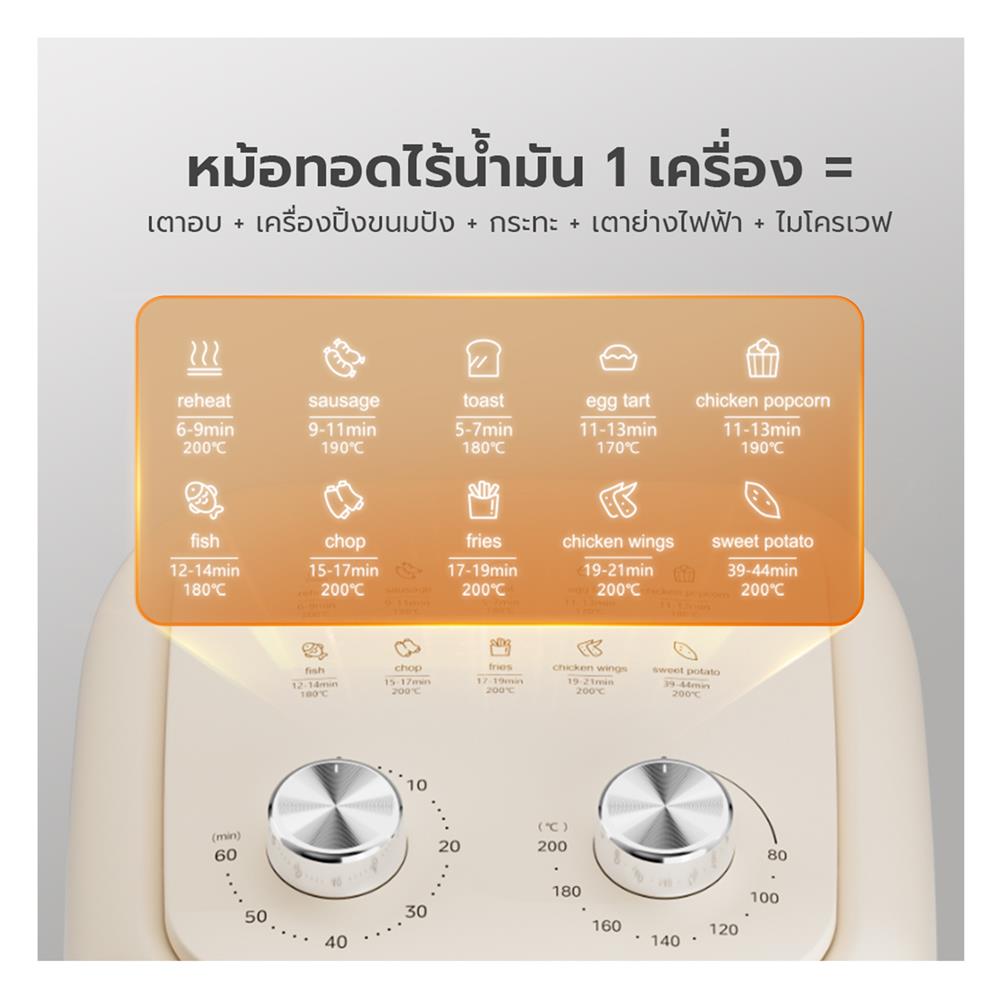 หม้อทอด GAABOR AF-80M01A 8 ลิตร