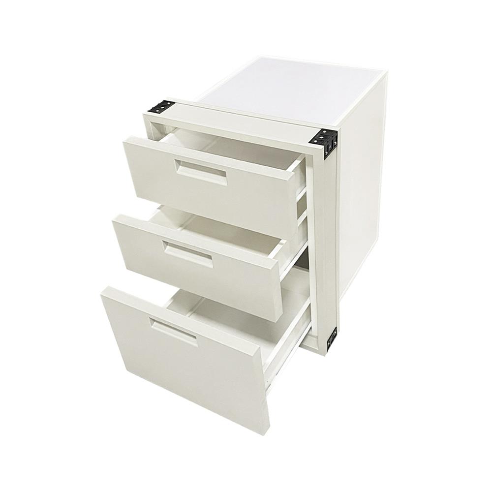 ตู้ลิ้นชัก 3 ชั้น พร้อมถาดใส่ช้อน CABIN HOLLYN 45.5x65.5 ซม. สีเบจ