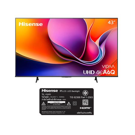 ทีวีแอลอีดี 43 นิ้ว HISENSE (4K, LED, VIDAA) 43A6Q_6