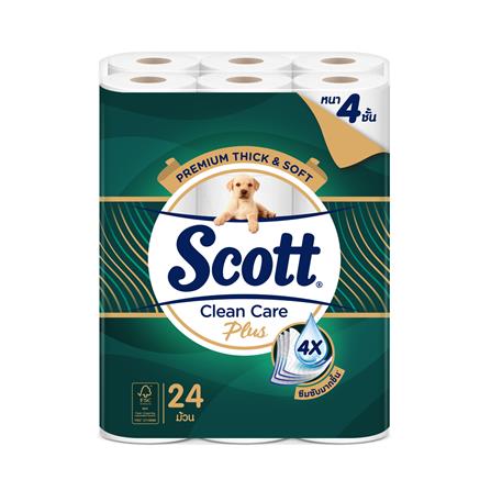 กระดาษชำระ SCOTT CLEAN CARE PLUS (แพ็ก 24 ชิ้น)_0