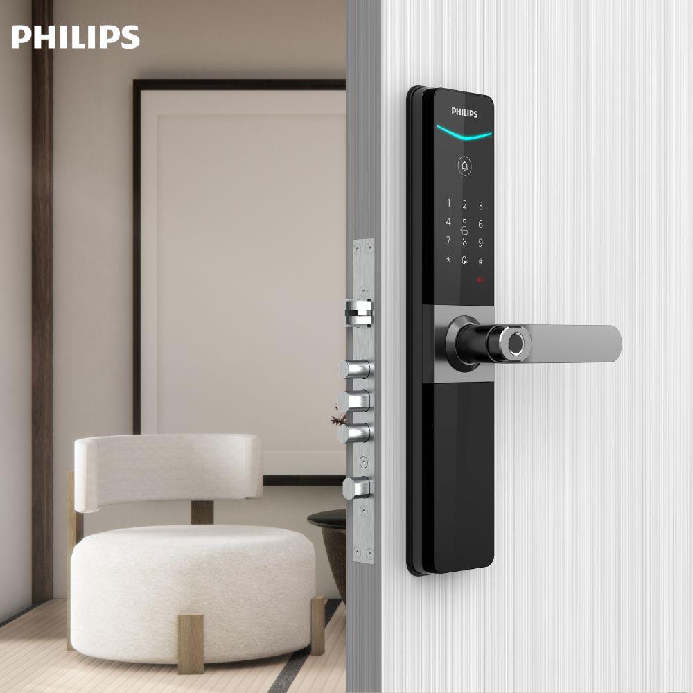 กลอนประตูดิจิตอล PHILIPS PHL-610 สีดำ