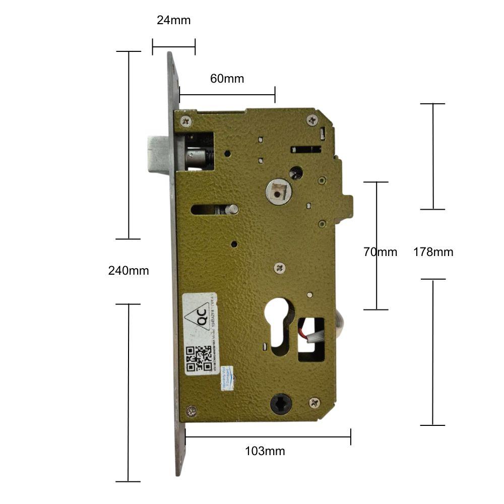 กลอนประตูดิจิตอล PHILIPS PHL-610 สีดำ