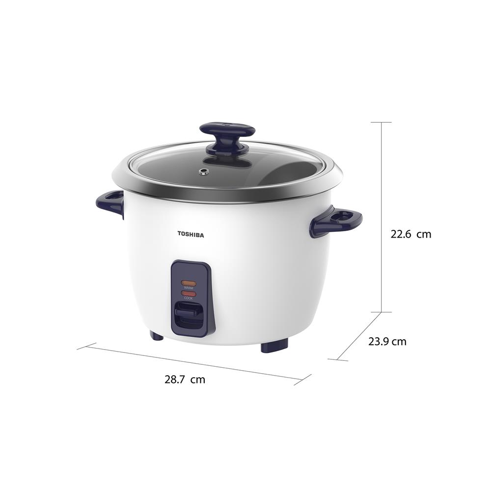 หม้อหุงข้าว CONVENTIONAL TOSHIBA RC-13MHUTH(B) 1.3 ลิตร