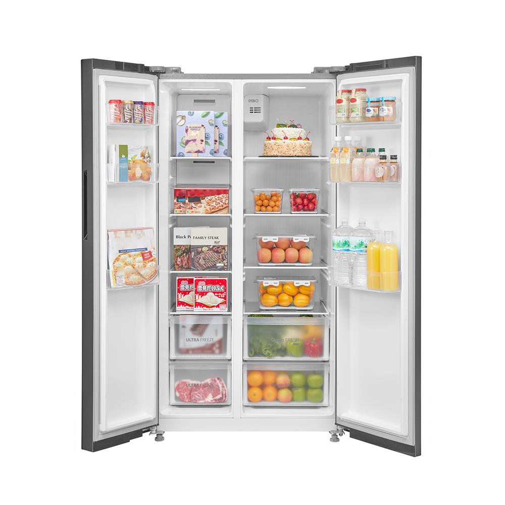 ตู้เย็น SIDE BY SIDE TOSHIBA GR-RS696WI-PMTH(60) 19.6 คิว อินเวอร์เตอร์ สีเทาเข้ม