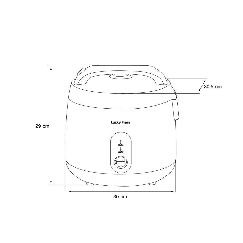 หม้อหุงข้าว MANUAL LUCKY FLAME LRE-18M1 1.8 ลิตร