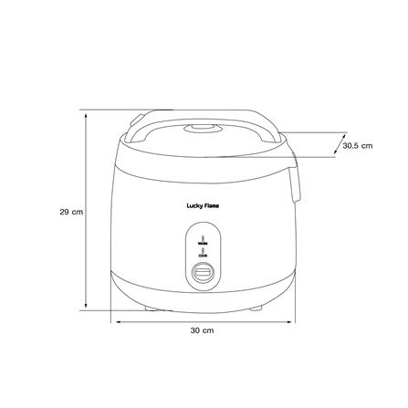 หม้อหุงข้าว MANUAL LUCKY FLAME LRE-18M1 1.8 ลิตร_5