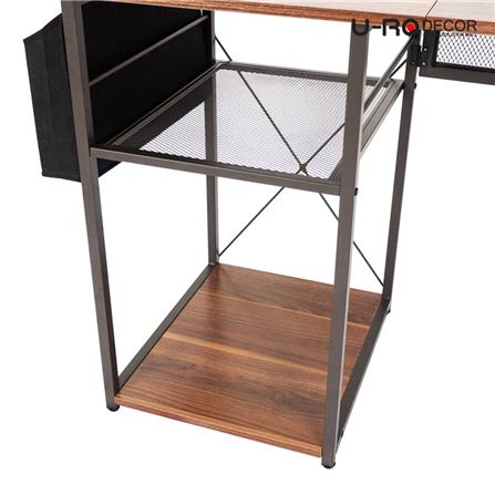 โต๊ะทำงาน U-RODECOR BELLO 120 ซม. สีวอลนัท_5