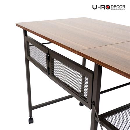 โต๊ะทำงาน U-RODECOR BELLO 120 ซม. สีวอลนัท_6