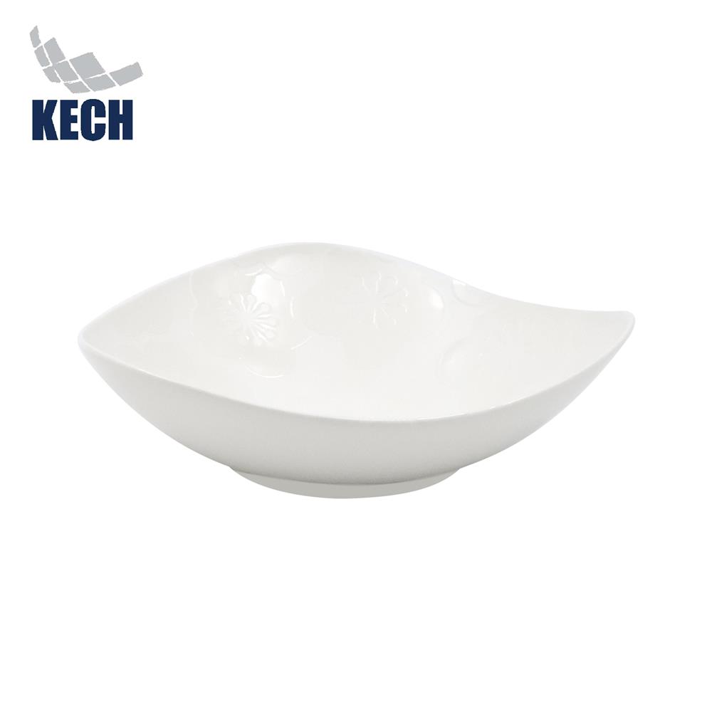 จานบัวเหลี่ยม PORCELAIN 7.5 นิ้ว KECH HANA